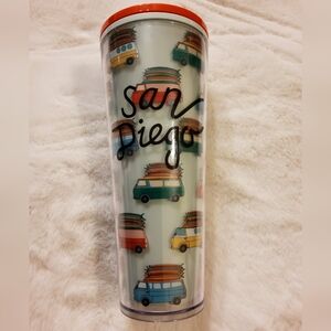 2019 Starbucks San Diego California 24oz Venti Cold Cup Traveler Tumbler